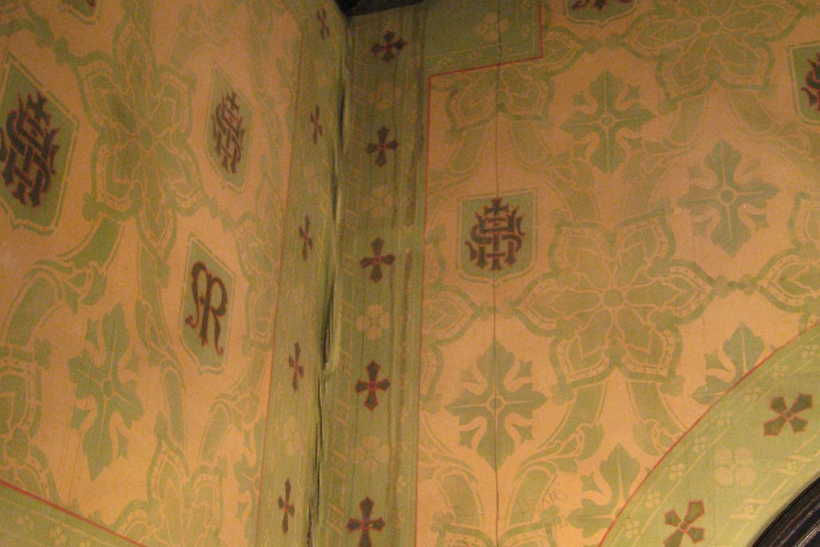 mccook mansion - interior ceiling restoration and conservation project - fine art architectural restoration