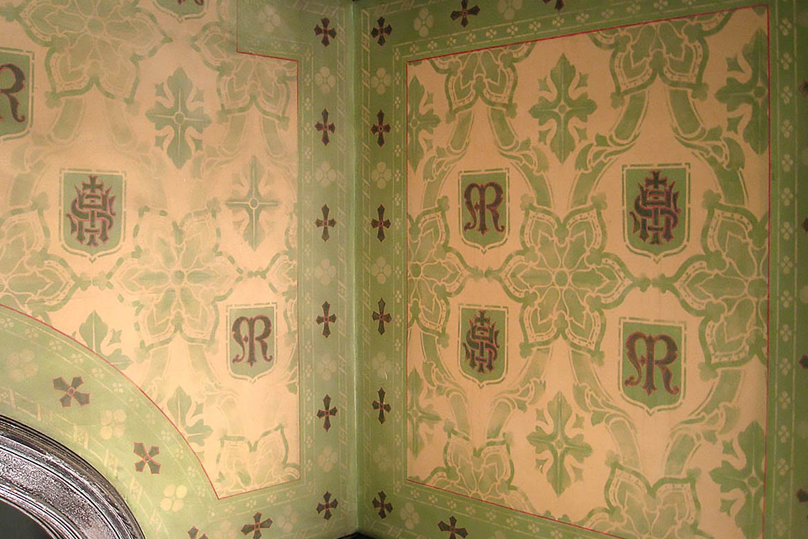 mccook mansion - interior ceiling restoration and conservation project - fine art architectural restoration