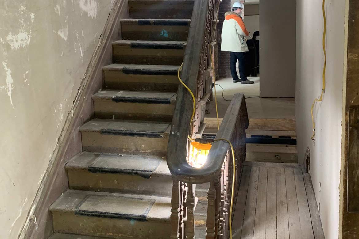 august wilson house - interior restoration and conservation project - fine art architectural restoration