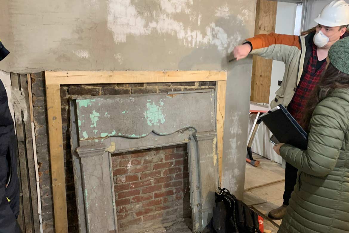 august wilson house - interior restoration and conservation project - fine art architectural restoration