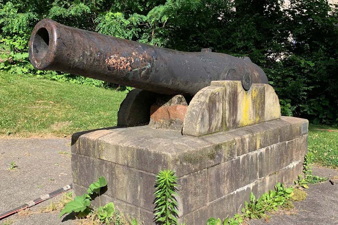 arsenal park - civil war canon - restoration and conservation project - fine art architectural restoration