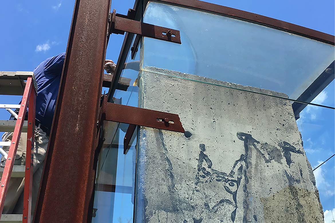 historic berlin wall segment - restoration and conservation - fine art architectural restoration