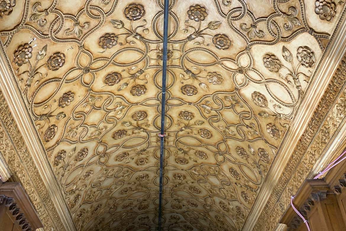 pittsburgh athletic association - grille room - interior restoration and conservation project - fine art architectural restoration