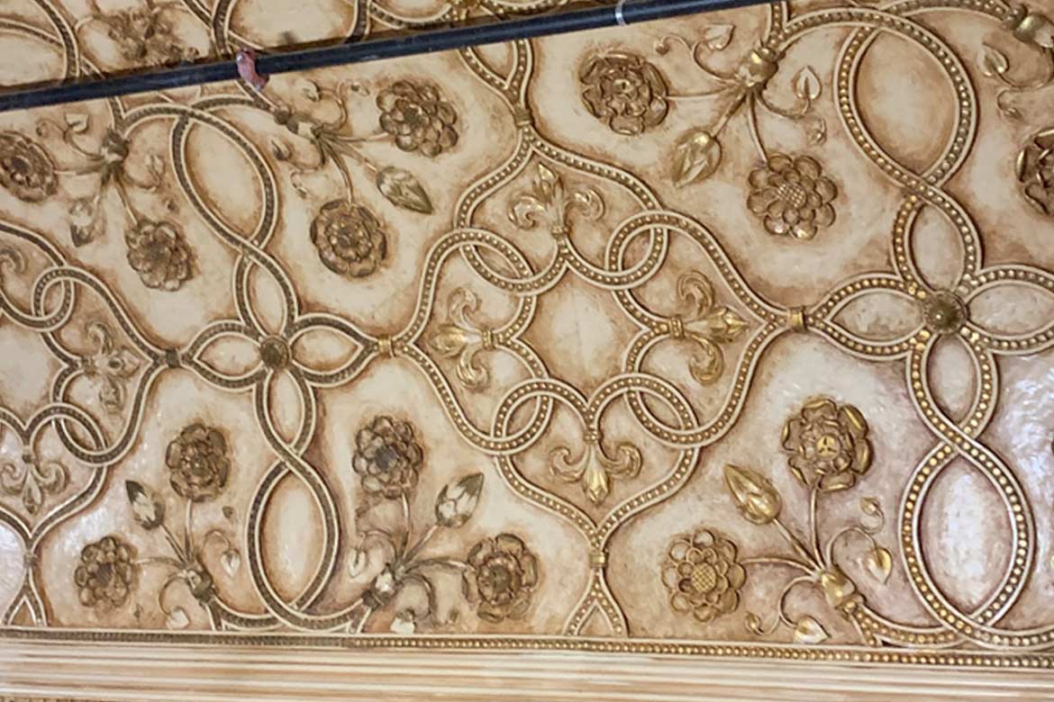 pittsburgh athletic association - grille room - interior restoration and conservation project - fine art architectural restoration