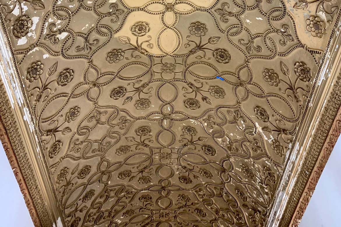 pittsburgh athletic association - oaklander hallway - interior restoration and conservation project - fine art architectural restoration