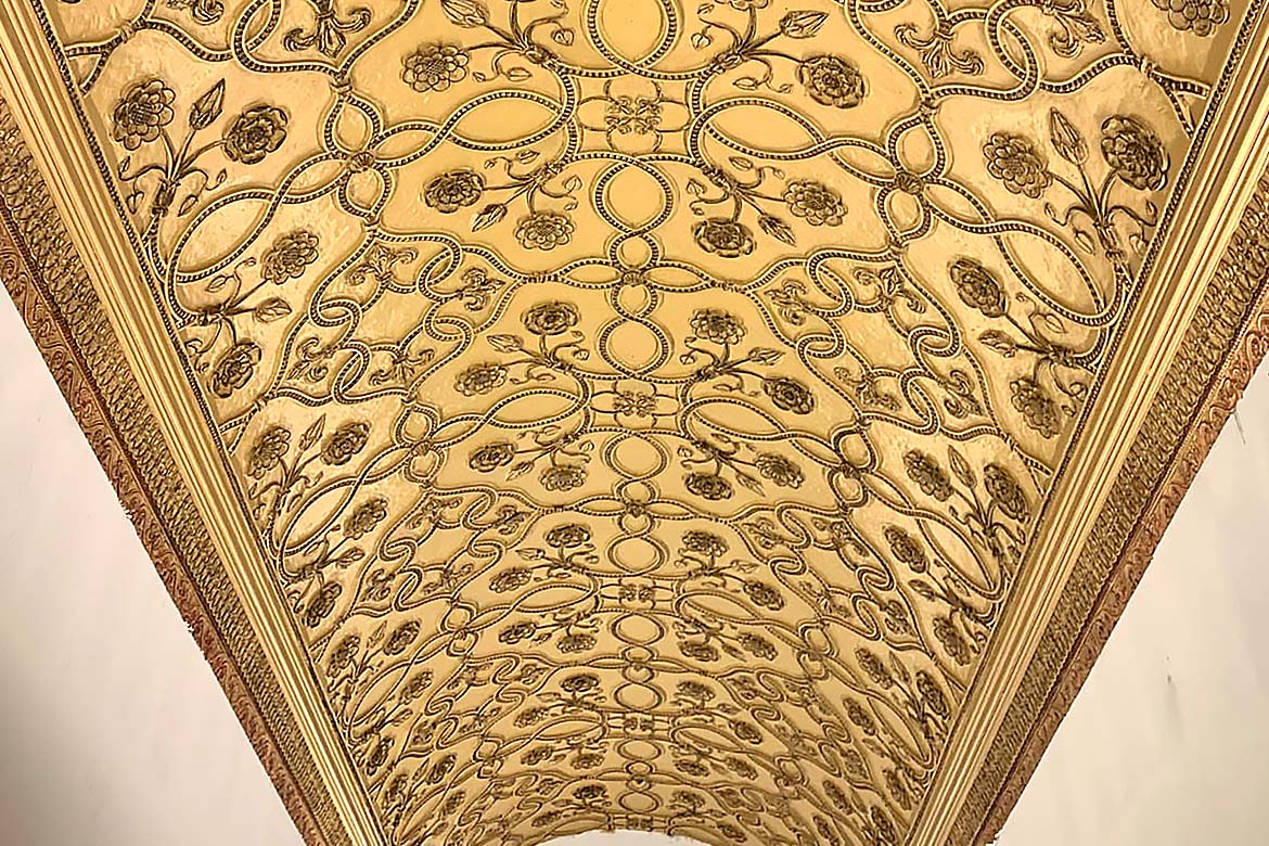 pittsburgh athletic association - oaklander hallway - interior restoration and conservation project - fine art architectural restoration