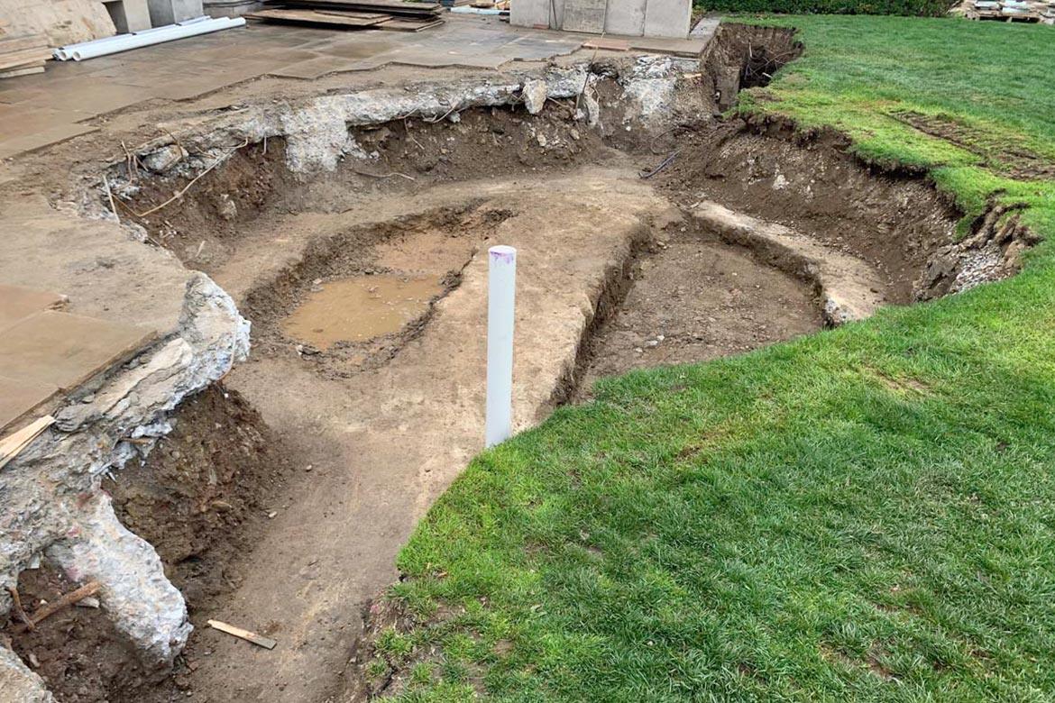 mellon park fountain - preservation and conservation project - fine art architectural restoration